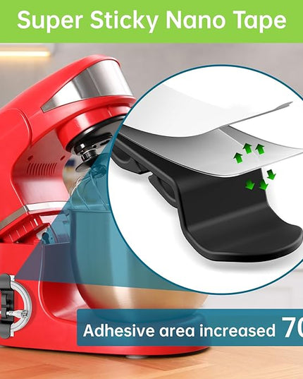 6PCS Cord Organizer for Appliances, Upgraded Kitchen Appliance Cord Wrap, Cord Holder Stick on Pressure Cooker, Coffee Maker, Air Fryer and Blender(3 Black + 3 White)