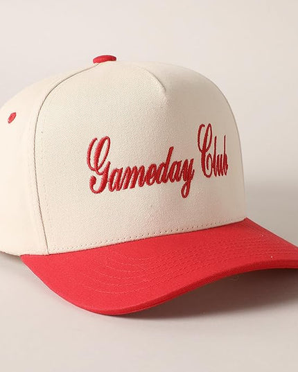 MIRMARU Two-Tone Vintage Canvas Trucker Hats for Men & Women, Adjustable Size Baseball Caps with Trendy Embroidered Design