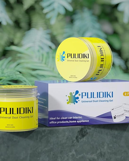 PULIDIKI Car Cleaning Gel for Car Cleaning Putty Car Putty Auto Detailing Tools Car Slime Cleaner Dust Cleaning Gel for Car Interior Cleaner Car Accessories Keyboard Cleaner Yellow (2Pack)