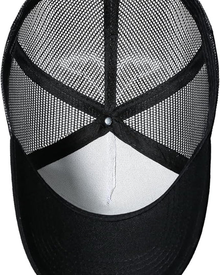 American Flag Trucker Hat - Snapback Hat, Baseball Cap for Men Women - Breathable Mesh Side, Adjustable Fit - for Casual Wear