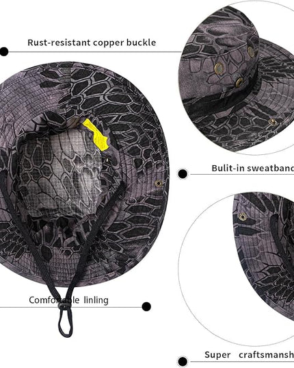 Sun Hats for Men Women Bucket Hat UPF 50+ Boonie Hat Foldable UV Protection Hiking Beach Fishing Summer Safari