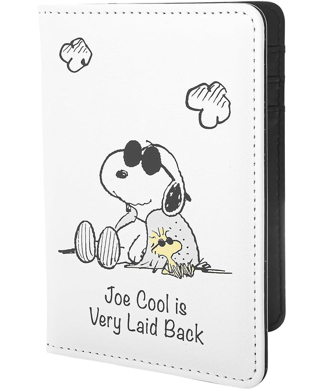 Peanuts Joe Cool Snoopy Passport Cover Official License, Cute Passport Holder for Travel, Snoopy Gifts