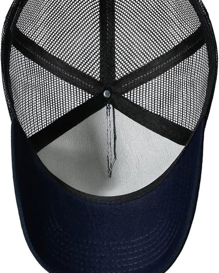 American Flag Trucker Hat - Snapback Hat, Baseball Cap for Men Women - Breathable Mesh Side, Adjustable Fit - for Casual Wear
