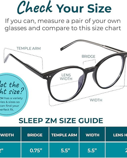 100% Blue Light Blocking Glasses - Women + Men - Better Sleep - Anti Eye Strain Protection - Computer Screens Gaming