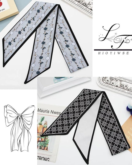 Purse Scarf Handbags For Women Skinny Hair Neck Accessories Scarves With Bag Scarfs Handle Fashion Lightweight
