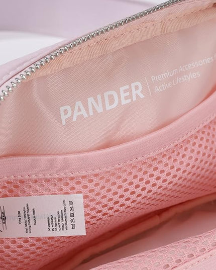 Pander Belt Bag with Adjustable Strap, Fashion Waist Packs, Crossbody Bags for Women (Pink).