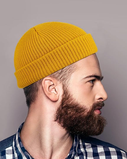 SATINIOR Trawler Beanie Watch Hat Roll-up Edge Skullcap Fisherman Beanie for Women Men