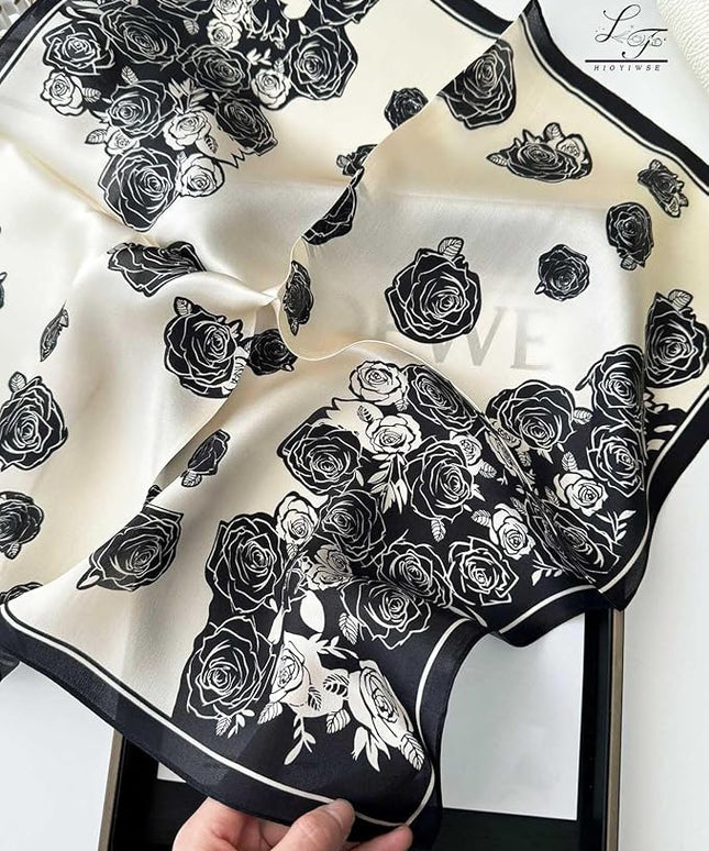 Satin Bandanas Head Scarf For Women Hair Scarves Accessories Lightweight Fashion Wrap Neck Silk Sleeping Headscarf