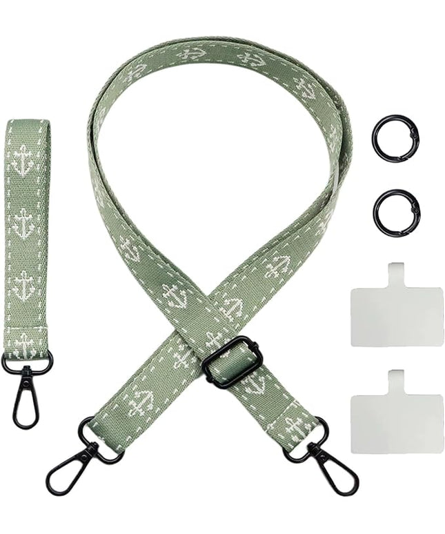 Adjustable 1" Width Phone Crossbody Lanyard and Wristlet Strap - Gift For The Lover In Your Life
