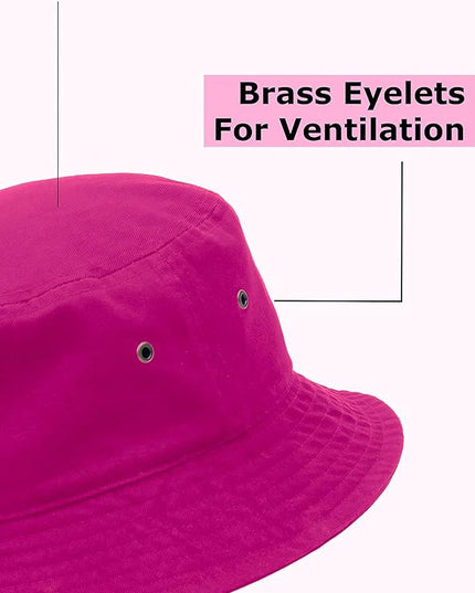 Utmost Bucket Hat 100% Cotton & Denim Lightweight Packable Outdoor Summer Beach Fishing Sun Hat