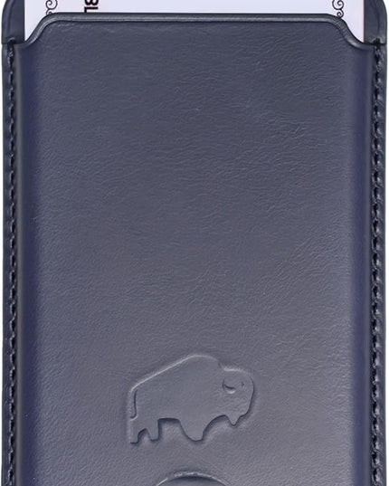 BLACKBROOK Leather Wallet for MagSafe, Duke Slim Full Grain Leather Card Holder, Holds up to 3 Cards, RFID Protection & Easy Access