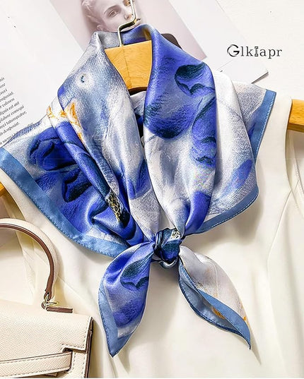 Satin Bandana Headscarf for Women Silky Hair Scarves for Fashion Lightweight