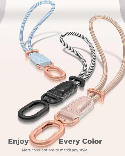 SURPHY Phone Wrist Strap, Keychain Wristlet, Phone Strap Charm with Tether Tab, Cellphone Lanyard Wrist, Key Chain for Women
