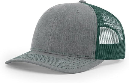 Richardson 112 Trucker Hat - Premium Adjustable Snapback Hat - Structured Six Panel Richardson Blank Caps