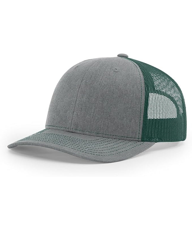 Richardson 112 Trucker Hat - Premium Adjustable Snapback Hat - Structured Six Panel Richardson Blank Caps