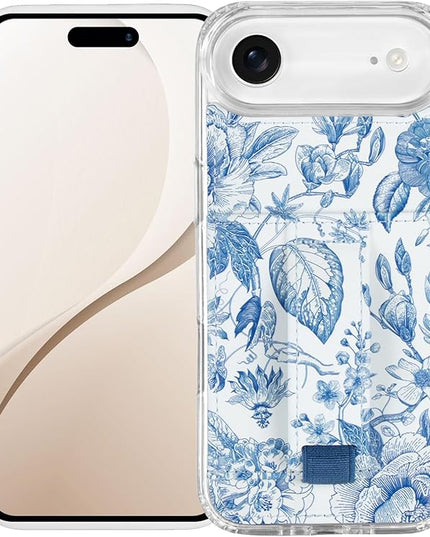 Walli Cases for iPhone 17 Air Case Aesthetic Wallet Phone Case Card Holder, Securely Holds up to 2 Cards - Cute, Trendy Phone Cover for Women, fits iPhone 17 Air, with Kickstand & Finger Strap