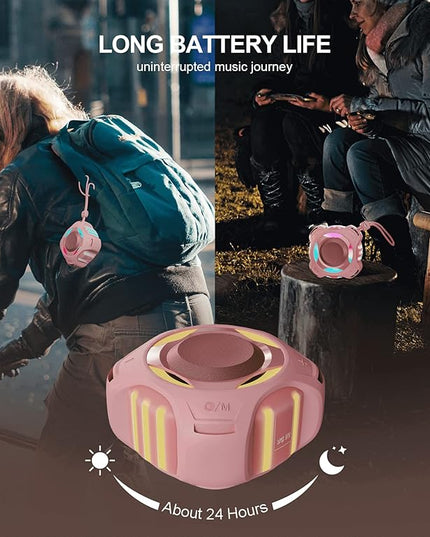 comiso Bluetooth Shower Speaker, Waterproof Bluetooth Speakers IPX7, Floating 2000mAh, Portable Wireless Speaker with LED Light, Loud HD Sound and Bass for Travel Beach Pool, Camping, Ideal Gifts.