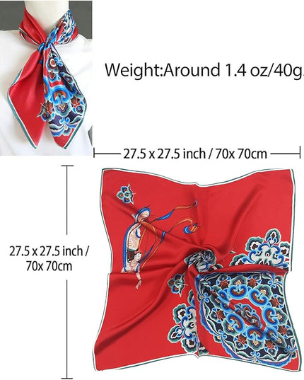 Dailyacc Hair Bandanas Scarf For Women Lightweight Fashion Neck Silk Satin Head Scarves For Sleeping Handbags Scarf