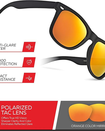 Retro Rewind Polarized Sunglasses for Men and Women - UV Protection Classic Sun Glasses