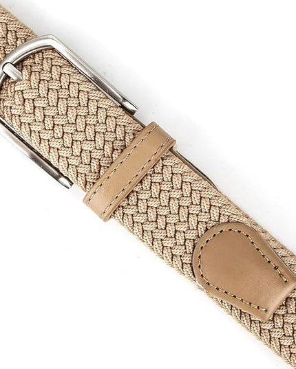 Braided Canvas Woven Elastic Stretch Belts for Men/Women/Junior with Multicolored