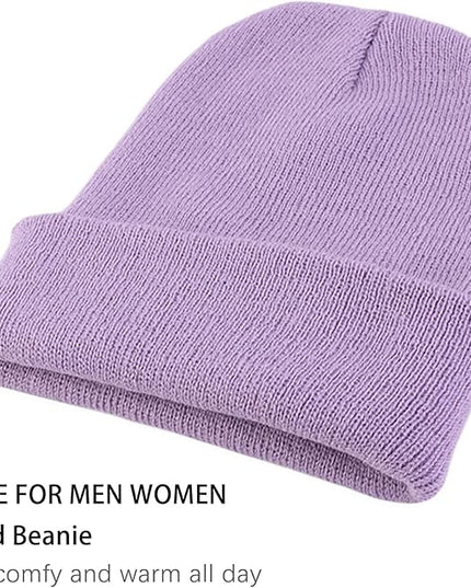 ZOORON 1&2 Pack Beanie for Men Women Slouchy Beanie Hats Winter Knit Caps Soft Ski Hat Unisex