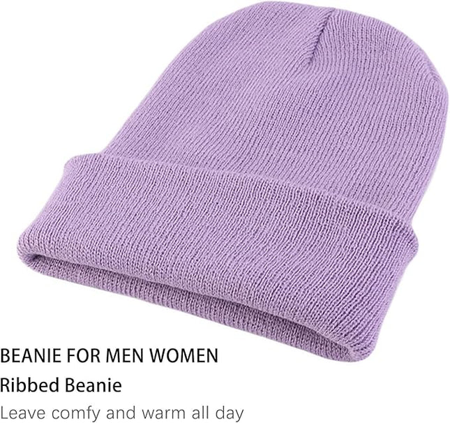 ZOORON 1&2 Pack Beanie for Men Women Slouchy Beanie Hats Winter Knit Caps Soft Ski Hat Unisex