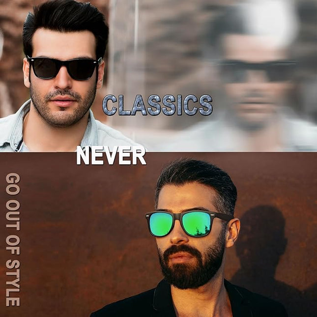 Joopin Square Sunglasses Polarized UV Protection Trendy Designer Sun Glasses Men Women