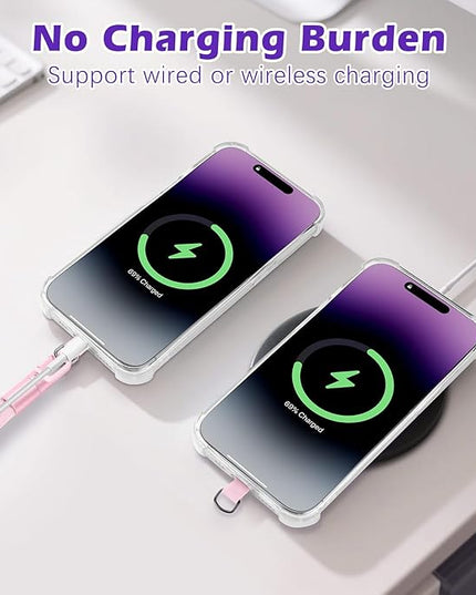 MoKo 2 Pack Phone Wrist Strap Anti-theft, Adjustable Hand Wrist Phone Lanyard with 360° Rotating Hook and Tether Tabs, Cellphone Wristlet Strap for iPhone, Most Smartphones, RoseGold & Purple