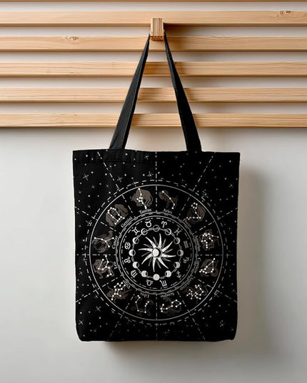 Horaldaily Canvas Tote Bag,Reusable Shoulder Tote Bag for Women Lady Casual Vacation, Shopping, Work, Gym
