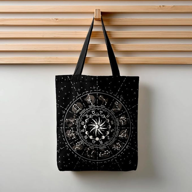 Horaldaily Canvas Tote Bag,Reusable Shoulder Tote Bag for Women Lady Casual Vacation, Shopping, Work, Gym