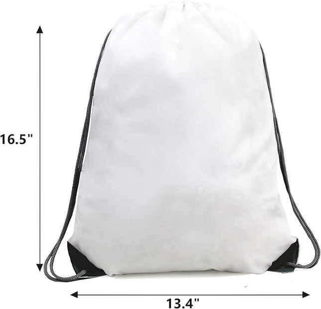 BeeGreen Drawstring Backpack Bags 20,30,50 Packs Reflective String Bags for Gym Sport Trip Cinch Sack DIY for Women Men