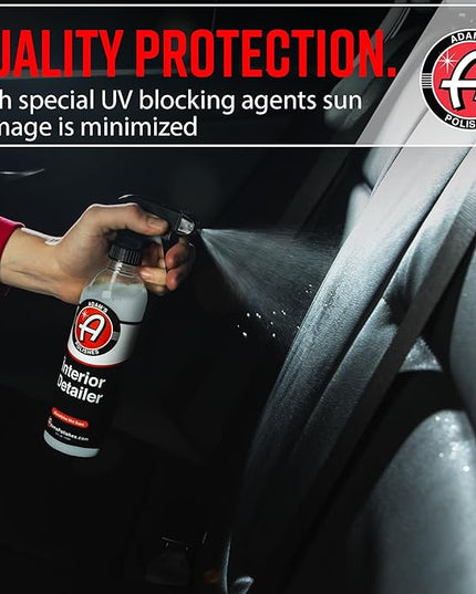 Adam's Polishes Interior Detailer (16oz) - Total Car Interior Cleaner, Protectant & Dressing | All Purpose Cleaner & Leather Conditioner | Vinyl, Dashboard, Screen, Seat Cleaner & More