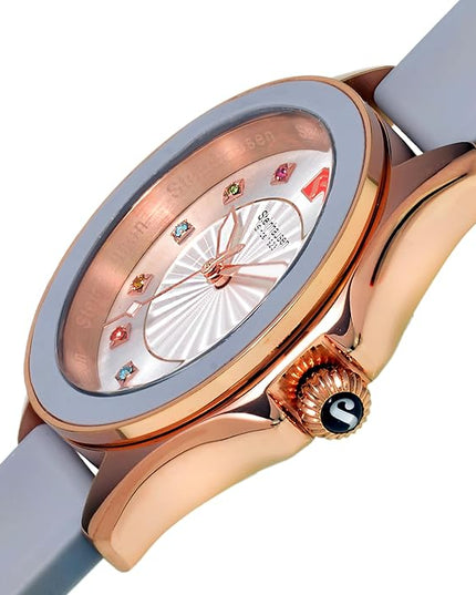 Steinhausen Arbon Collection Stainless Steel Silicone Interchangable Band Women's Watch