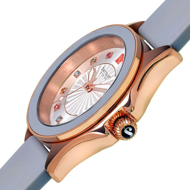 Steinhausen Arbon Collection Stainless Steel Silicone Interchangable Band Women's Watch