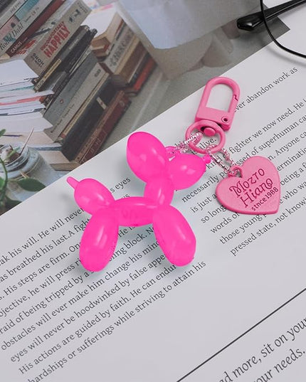 Balloon Dog Keychain Cute Bag Charm Handbag Purse Key Accessories