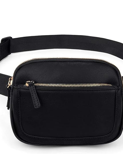 UTO Fanny Pack for Women Crossbody Trendy Fashion Belt Purse Chest Waist Hip Bumbag for Outdoor Shopping Travel Hiking