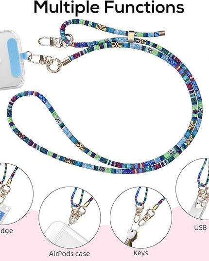Phone Lanyard Crossbody Neck Strap with Charm Universal Adjustable Shoulder Strap Accessories