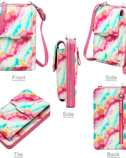 KUKOO Small Crossbody Bag Cell Phone Purse Wallet with Credit Card Slots for Women