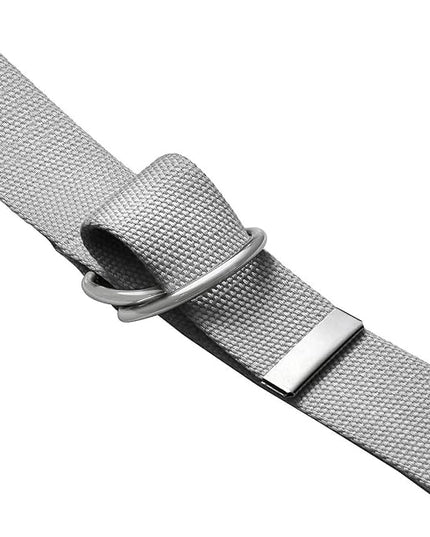 Falari Canvas Web Belt Metal Double D Ring Buckle for Men Women Casual Cloth Military Style Belt 1 1/2" Wide