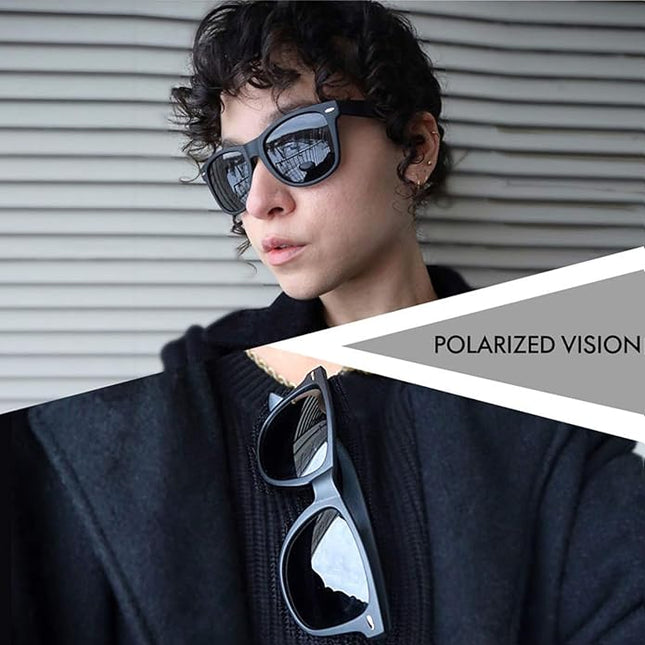 Joopin Square Sunglasses Polarized UV Protection Trendy Designer Sun Glasses Men Women