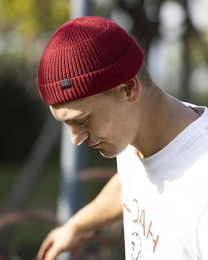 Fisherman Beanie Hats for Men Women,Knit Trawler Skull Cap,Watch Cap,Spring Fall Winter Warm Short Hats
