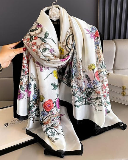 Silk Scarf Mulberry Silk Fashion Scarves Long Lightweight Shawl Wrap …