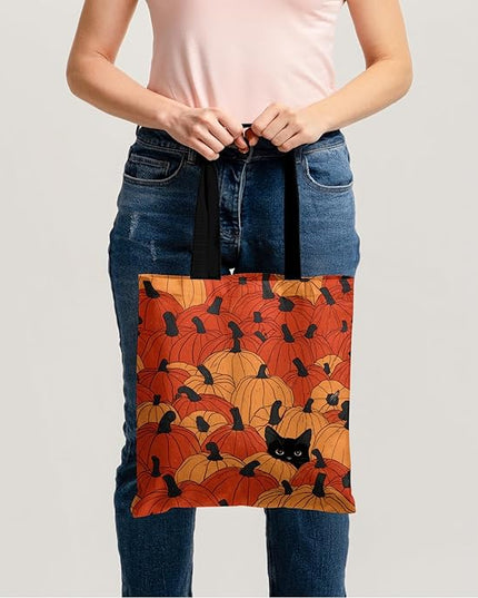 Horaldaily Canvas Tote Bag,Reusable Shoulder Tote Bag for Women Lady Casual Vacation, Shopping, Work, Gym