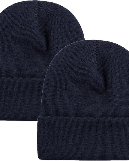 ZOORON 1&2 Pack Beanie for Men Women Slouchy Beanie Hats Winter Knit Caps Soft Ski Hat Unisex