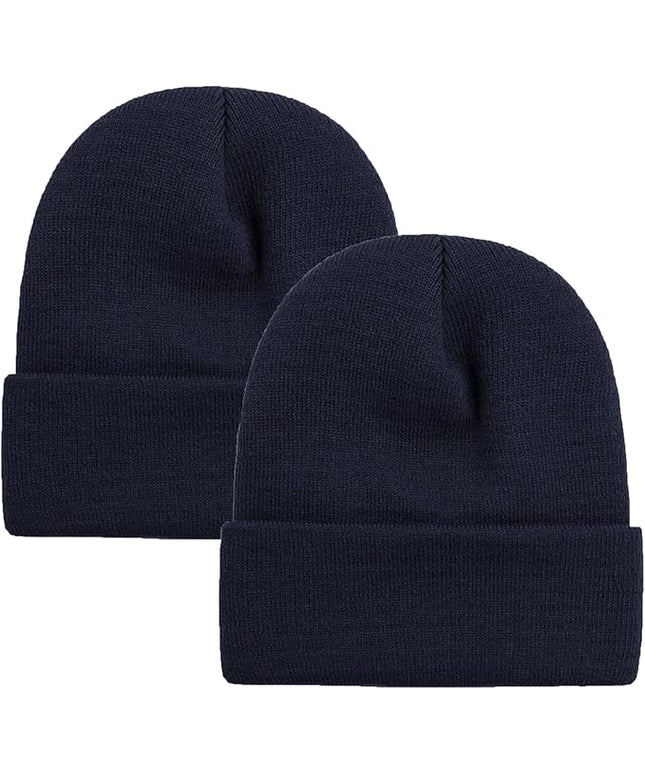 ZOORON 1&2 Pack Beanie for Men Women Slouchy Beanie Hats Winter Knit Caps Soft Ski Hat Unisex
