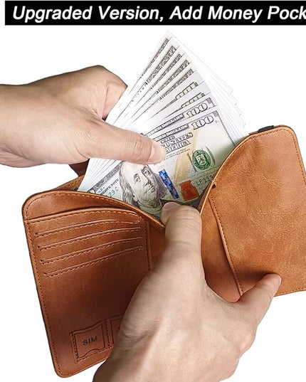 Passport Holder Cover Wallet Travel Essentials Leather Rfid Blocking Case Vacation Luggage Must Haves Travel Accessories for Men Women (116#Brown)