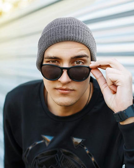 SATINIOR Trawler Beanie Watch Hat Roll-up Edge Skullcap Fisherman Beanie for Women Men