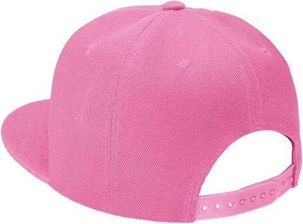 Classic Snapback Hat Cap Hip Hop Style Flat Bill Blank Solid Color Adjustable Size