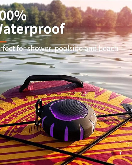 HEYSONG Waterproof Shower Bluetooth Speaker, Durable & Portable with Clear Sound, Ideal for Shower, Pool, Beach & Kayaking – Great Gift for All Ages
