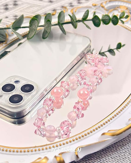 Phone Charms Cute Beaded Phone Lanyard Wrist Strap Aesthetic CellPhone Keychain Cute PhoneCharms for Women